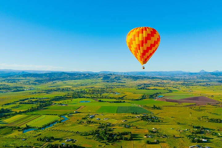 Hot Air Balloon Gold Coast - Sunrise balloon ride over the hinterland