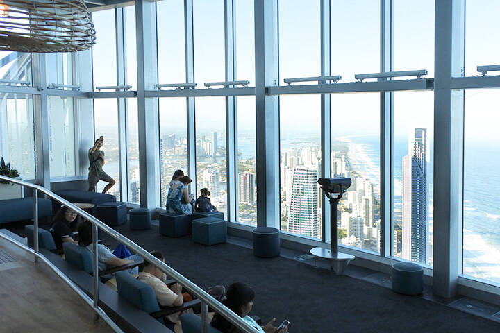 View of Gold Coast from Skypoint