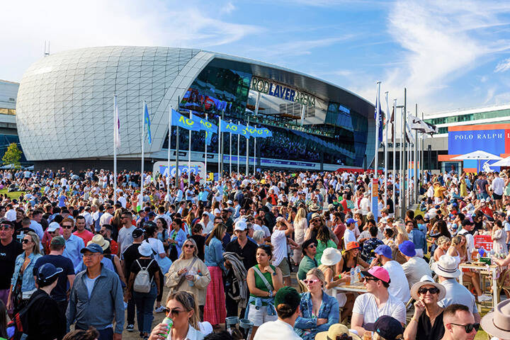 Crowds at the Australian Open 2023, Melbourne