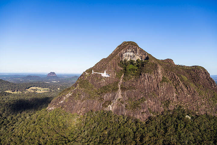 Scenic flight over the Glass House Mountains in Sunshine Coast 