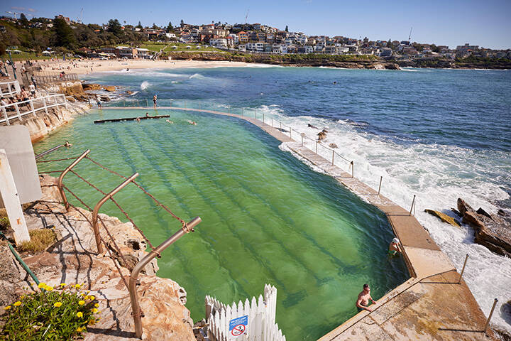 View of Bronte from Bronte Pools.