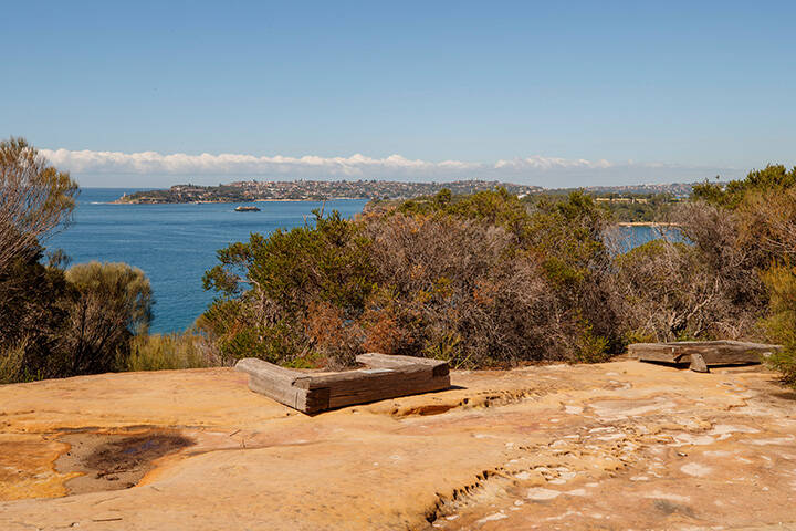 The Grotto Point Aboriginal engraving site found along the Spit Bridge to Manly walk.
