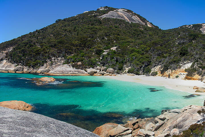 Small bay panorama near Little Beach in Two Peoples Bay Reserve