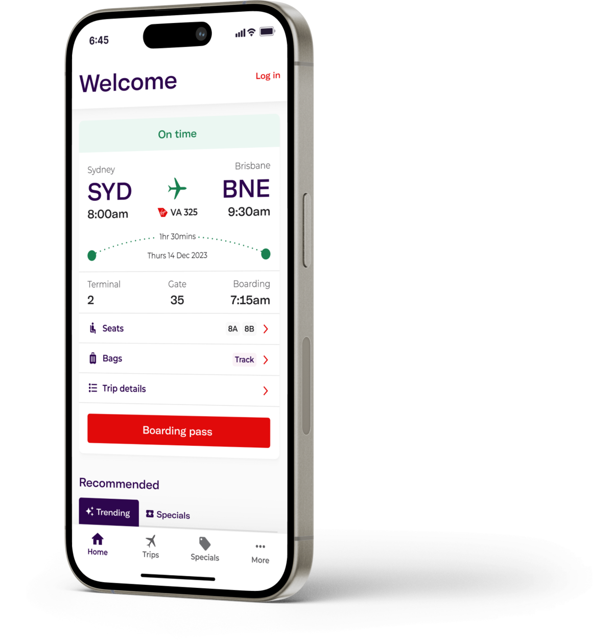 Virgin Australia App