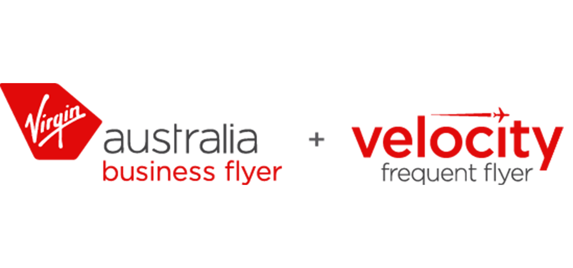 Virgin Australia Business Flyer and Velocity Frequent Flyer logo lockup